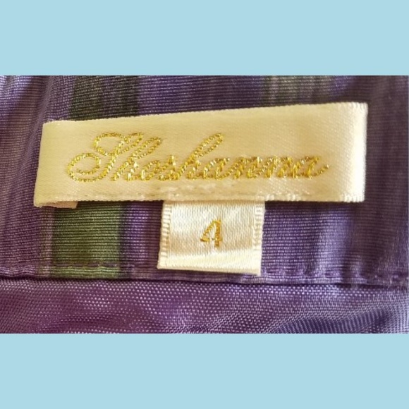 SHOSHANNA Monet Purple Print Strapless Dress 4 - Picture 5 of 5